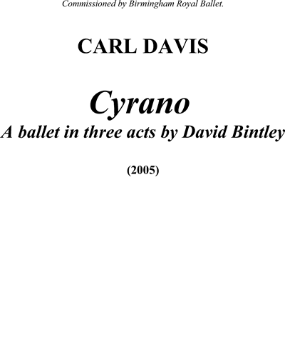 Cyrano — 卡尔·戴维斯