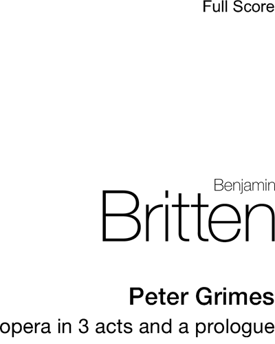 Peter Grimes, op. 33 — 布里顿