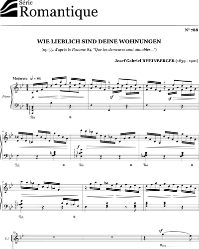 Wie lieblich sind deine Wohnungen — 莱因贝格尔