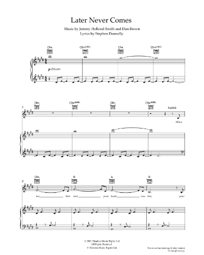 Later Never Comes — Jeremy Holland-Smith