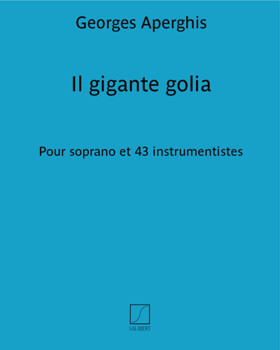 Il gigante golia — Georges Aperghis