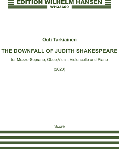 The Downfall of Judith Shakespeare — Outi Tarkiainen