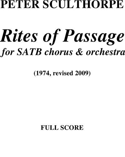 Rites of Passage — 彼得·斯克尔索普