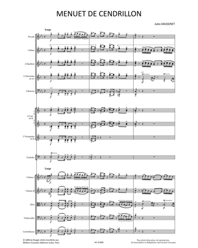 Menuet de 'Cendrillon' — 马斯内