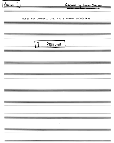 Synthesis for Jazz Band and Symphony Orchestra — Laurie Johnson