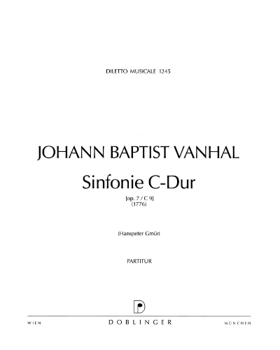 Sinfonia in C major, op. 7/9 — 万哈尔