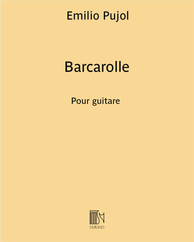 Barcarolle — Emilio Pujol