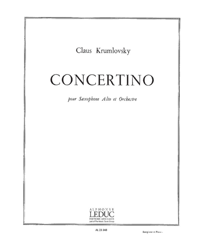 Concertino — Claus Krumlovsky