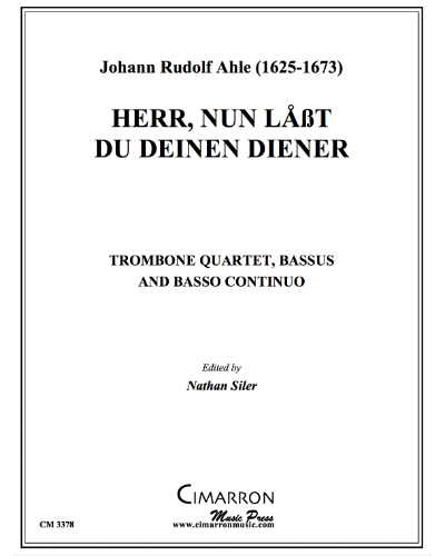 Herr, nun labt Du Deinen Deiner — Johann Rudolf Ahle
