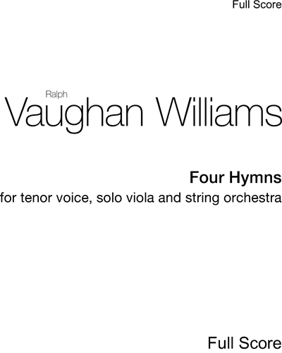4 Hymns — Ralph Vaughan Williams