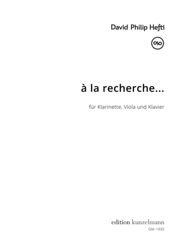 Á la Recherche… — David Philip Hefti