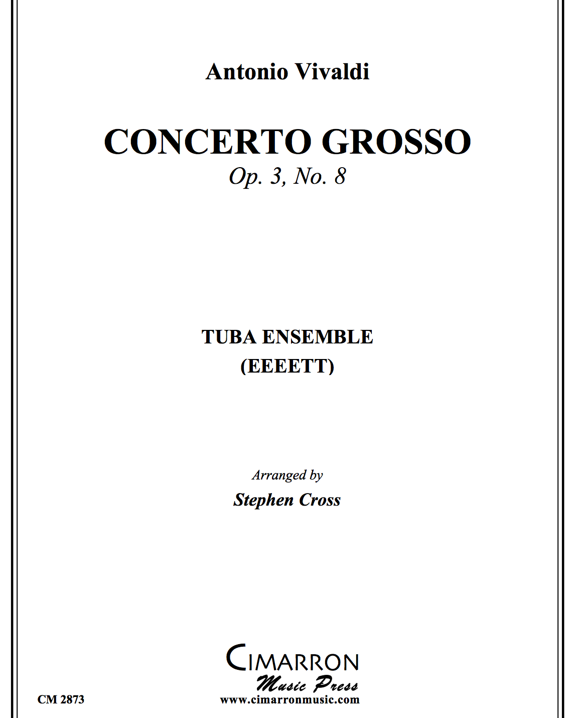 Concerto Grosso, op. 3 No. 8 — 维瓦尔第