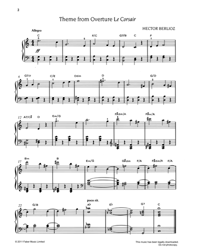Theme from Overture to 'Le Corsaire' — 柏辽兹
