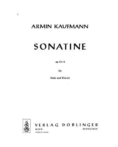 Sonatina — Armin Kaufmann