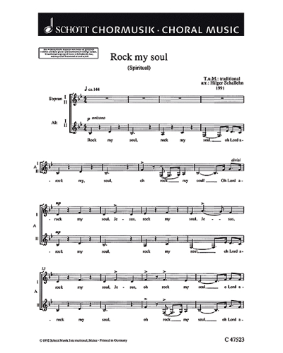 Drei Negro-Spirituals — Hilger Schallehn