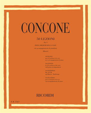 50 lezioni per il medium della voce Op. 9 — Giuseppe Concone