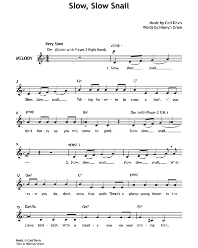 Slow, Slow Snail — Carl Davis