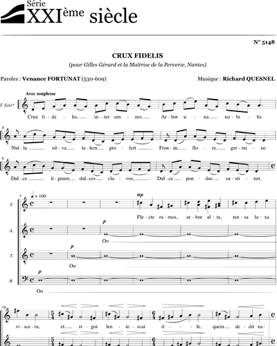 Crux fidelis - Quesnel — Richard Quesnel