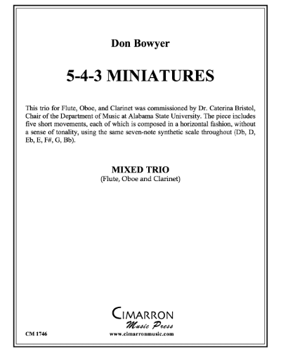 5-4-3 Miniatures — Don Bowyer