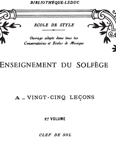 Twenty-five Lessons of Solfège, Vol. 1, op. 661 — 居伊·罗帕茨