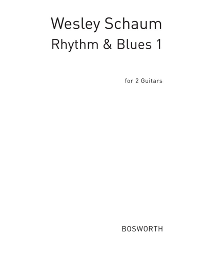 Rhythm & Blues 1 — Wesley Schaum