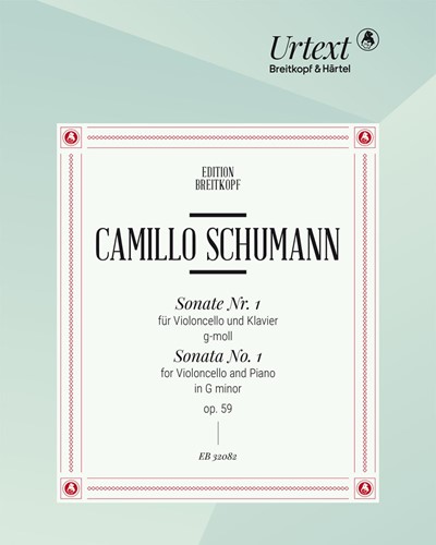 Sonata No. 1 in G minor, op. 59 — Camillo Schumann