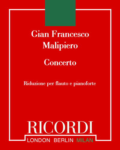 Concerto (Reduction for Flute and Piano) — 马利皮耶罗