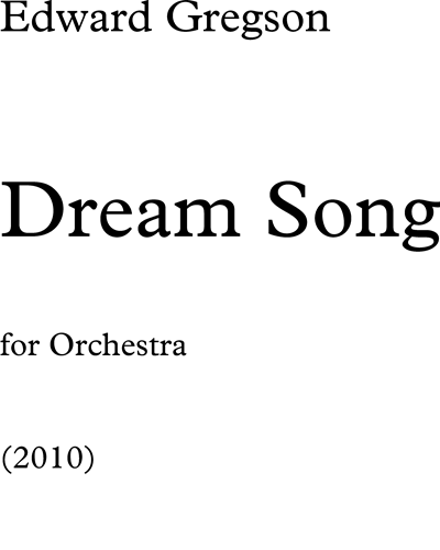 Dream Song — Edward Gregson