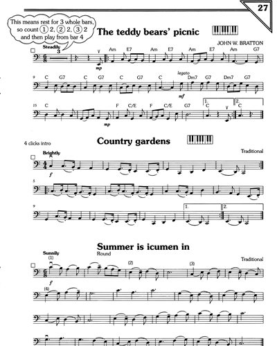"The Teddy Bear's Picnic" & "Country Gardens" & "Summer Is Icumen In" — John Bratton