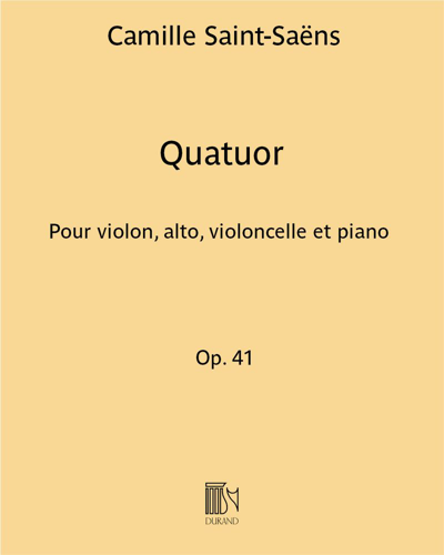Piano Quartet in B-flat major, op. 41 — 圣-桑