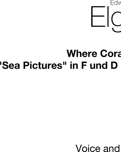 Where Corals Lie, op. 37/4 — 埃尔加