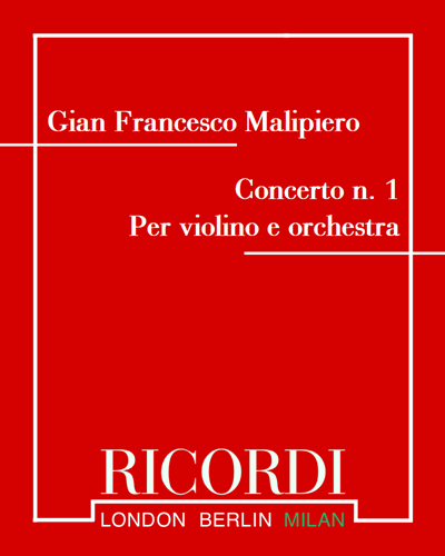 Violin Concerto No. 1 — 马利皮耶罗