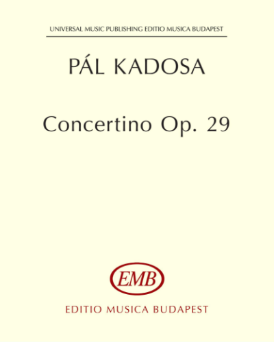Concertino, op. 29 — Pál Kadosa