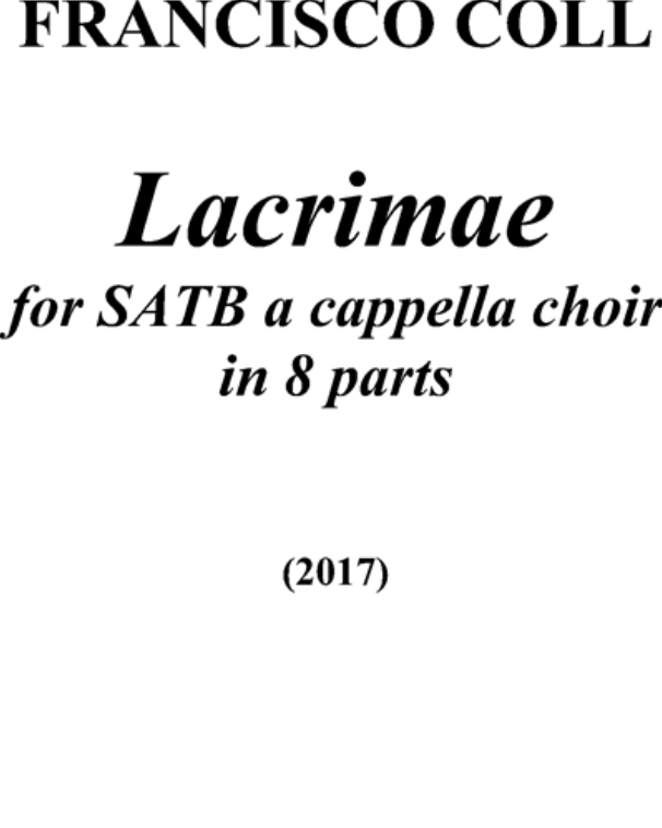Lacrimae — Francisco Coll