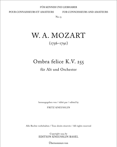 Ombra felice, K. 255 — 莫扎特