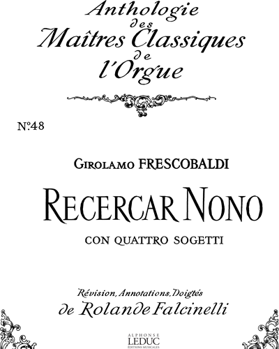 Recercar Nono con quattro Sogetti — 弗雷斯科巴尔迪