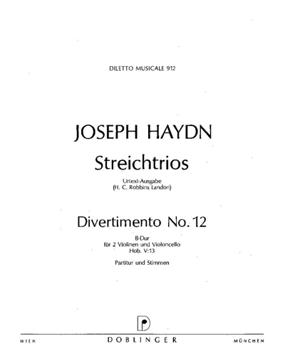 Divertimento No. 12, Hob. V:12 — 海顿