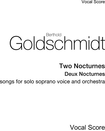 Two Nocturnes — Berthold Goldschmidt