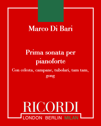 Prima sonata per pianoforte — Marco Di Bari
