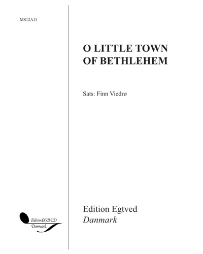 "O Little Town of Bethlehem" & "Ach du, mein liebes Jesulein" — Finn Viderø