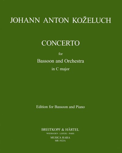 Concerto C-dur — Johann Anton Kozeluch