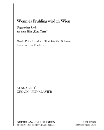 Wenn es Frühling wird in Wien — Peter Kreuder