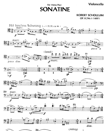 Sonatina, op. 57, No. 1 — Robert Schollum