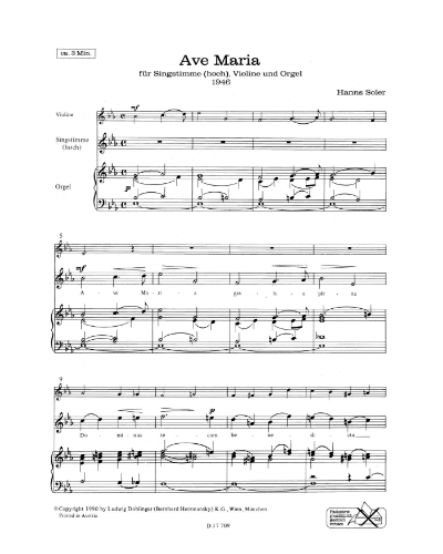 Ave Maria — Hanns Soler