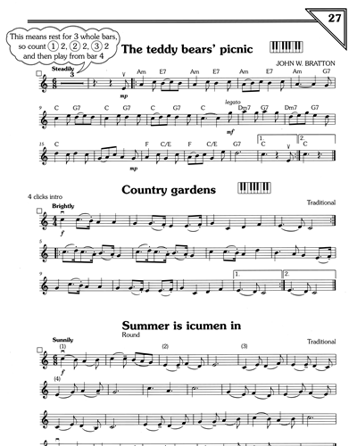 "The Teddy Bear's Picnic" & "Country Gardens" & "Summer Is Icumen In" — John Bratton