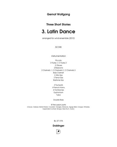 Three Short Stories: 3. Latin Dance — Gernot Wolfgang