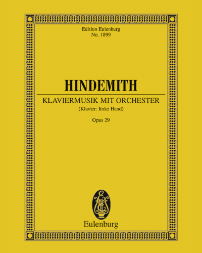 Piano Concerto, op. 29 — Paul Hindemith