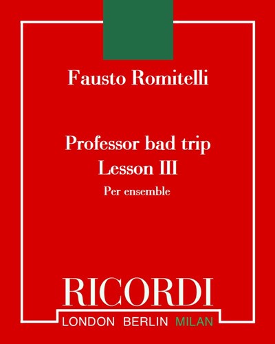 Professor bad trip: Lesson III — Fausto Romitelli
