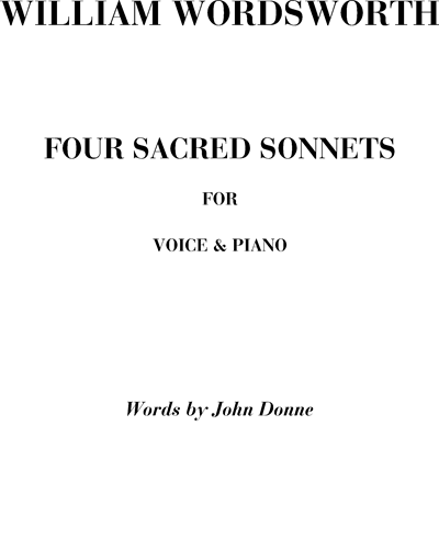 Four Sacred Songs — William Wordsworth