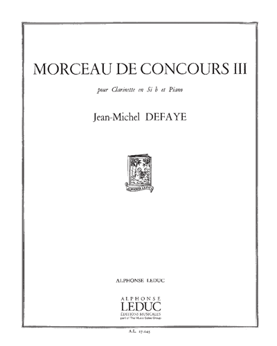 Morceau de Concours III — Jean-Michel Defaye
